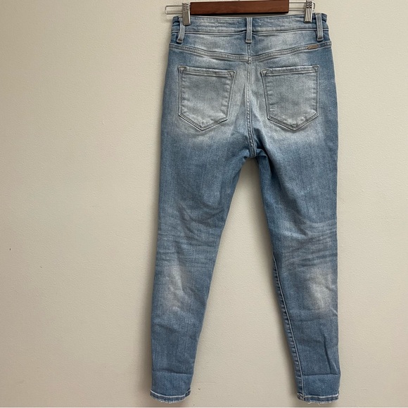 KanCan high rise skinny jeans distressed button fly size 28 - Picture 2 of 9